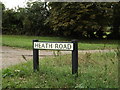 TL9271 : Heath Road sign by Geographer