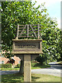 TL9175 : Sapiston Village sign by Geographer