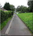 ST2996 : Canalside path towards Commercial Street, Pontnewydd, Cwmbran by Jaggery