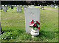 TF6420 : The CWGC headstone of Alan Frederick West by Adrian S Pye