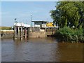 SE6828 : Barmby Tidal barrage, from the River Ouse by Christine Johnstone