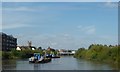 SE6232 : CRT workboats on the River Ouse at Selby by Christine Johnstone