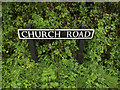 TM1191 : Church Road sign by Geographer