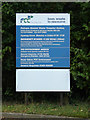 TM1886 : Pulham Market Waste Transfer site sign by Geographer