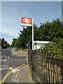 TM0595 : Attleborough Railway Station sign by Geographer