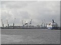 NZ3567 : View upstream from South Shields Ferry Landing by Graham Robson