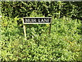 TM1691 : Muir Lane sign by Geographer