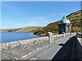 SN8968 : The Craig Goch reservoir from the top of its dam by Derek Voller