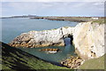 SH2576 : Bwa Gwyn (White Arch), Holy Island by Jeff Buck