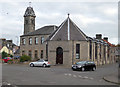 NS9387 : Kincardine - impressive building with clock tower by Chris Allen