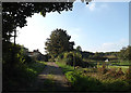 TM2381 : Angles Way Bridleway & entrance to Manor Farm by Geographer