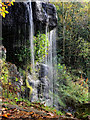 SK2670 : Waterfall in Stand Wood - the Sowter Stone by Andy Stephenson