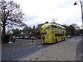 TQ2875 : London bus advertising Lego Store, Clapham Common by David Smith