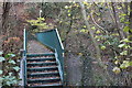 ST1793 : Footbridge, River Sirhowy, below Wyllie by M J Roscoe