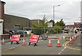 SJ9594 : Dowson Road still closed by Gerald England