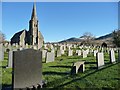 SH5863 : Church and graveyard, Llandinorwic / Deiniolen by Christine Johnstone