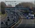 SP7157 : M1 motorway at junction 15a by Mat Fascione