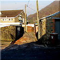 ST2193 : Back lane on the north side of Ivor Street, Cwmcarn by Jaggery