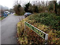 ST2292 : Halls Road Terrace name sign, Pontywaun by Jaggery