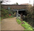 ST2292 : Blocked canalside path, Pontywaun by Jaggery