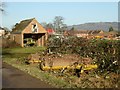 SO9236 : Farming machinery beside Oak Lane by Philip Halling