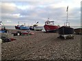 SY2389 : Fishing boats at Beer by Kate Jewell