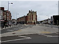 ST3187 : Triangle near the junction of Commercial Street and Kingsway, Newport by Jaggery