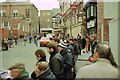 SJ4066 : Rally fans in St John Street, Chester by Jeff Buck