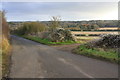 SP3012 : Entrance to field from minor road south of Asthall Leigh by Roger Templeman