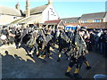 TL2696 : Witchmen Border Morris dancers at The Boat - Whittlesea Straw Bear Festival 2017 by Richard Humphrey