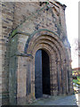 SE2217 : St Mary & St Michael, Whitley - north door by Stephen Craven