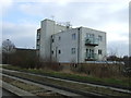 TL4561 : Flats beside the Cambridge Guided Busway by JThomas