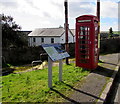 SS8588 : Grade II listed red phonebox, Llangynwyd by Jaggery