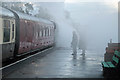 SK5612 : Rothley Station - steamy and gloomy by Chris Allen