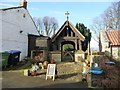 NZ1212 : Hutton Magna's lychgate [a war memorial] by Christine Johnstone