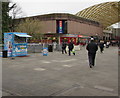 ST2995 : Snowy Cones stall in Cwmbran Shopping Centre by Jaggery