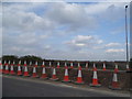 TL1554 : Crash barrier replacement work on the A1, Roxton by David Howard