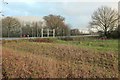 SE3865 : Fence, Bar Lane Industrial Estate by Derek Harper