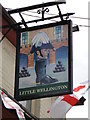 TM0559 : Hanging sign of the 'Little Wellington' public house by Adrian S Pye