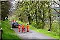 TA0386 : Race marshalls on Weaponess Lane by John Winder