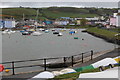 SN4562 : Aberaeron Harbour at high water by M J Roscoe