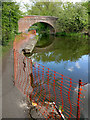 SK5600 : Damaged towpath next to Packhorse Bridge No 105 by Mat Fascione