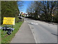 ST3091 : Newport Road closed ahead, Llantarnam, Cwmbran  by Jaggery