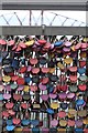 NT1280 : Love locks on the Forth road bridge by John Winder