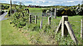 J5967 : Concrete fence posts, Ballybryan near Greyabbey (May 2017) by Albert Bridge