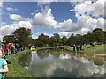 SK2670 : The Ice Pond at Chatsworth Horse Trials by Jonathan Hutchins