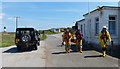 TA3910 : Lifeboat crew at Spurn Point by Mat Fascione