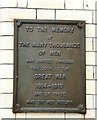 SJ8498 : Soldiers' Gate Memorial Plaque by Gerald England