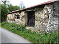 SX8487 : Crumbling wattle and daub barn, Doddiscombsleigh by Derek Voller