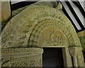 SP1403 : Quenington, St. Swithuns Church: The Norman north doorway (set of 2 images) by Michael Garlick